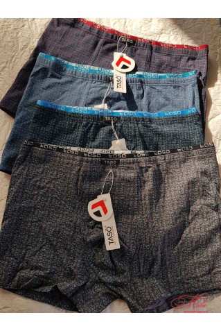 Мужские трусы боксеры Taso 5626 из хлопка с двойной резинкой